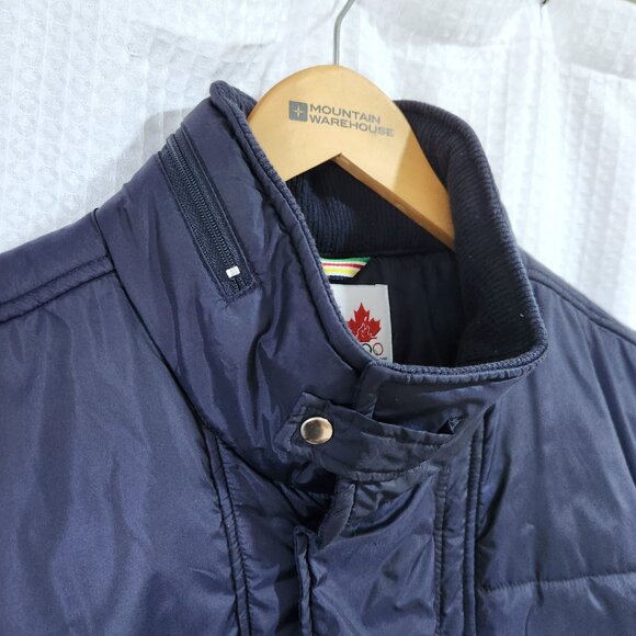 Canadian Olympic Team Puffer Vest Men's XL Quilted Hooded Pockets HBC 2006 - Picture 7 of 13